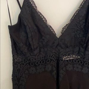 Mini dress, with sheer lace detail